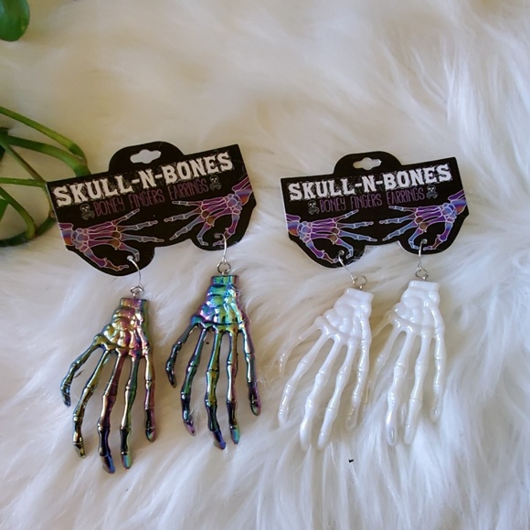 Skull-N-Bones Jewelry - Skull-N-Bones Boney Fingers Earrings Skull-N-Bones Jewelry - Skull-N-Bones Boney Fingers Earrings